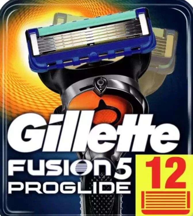 Сменные Кассеты Gillette Fusion5 ProGlide 12 шт.