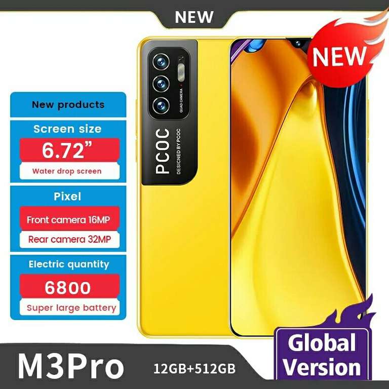 Смартфон POCQ M3 Pro, 4G, 8 + 256 ГБ (не является оригинальным смартфоном POCO)