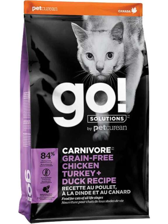 GO! корм для котят и взрослых кошек, беззерновой, 4 вида мяса, 7,26 кг на Tmall