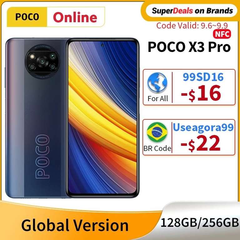 Смартфон Poco x3 pro 6/128 (бронзовый цвет) NFC