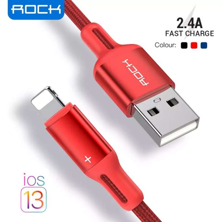USB кабель Rock для iphone и iPad 2м