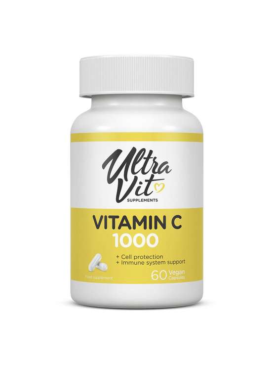 2 упаковки Витамин ULTRAVIT Vitamin C 1000 мг(352р шт)