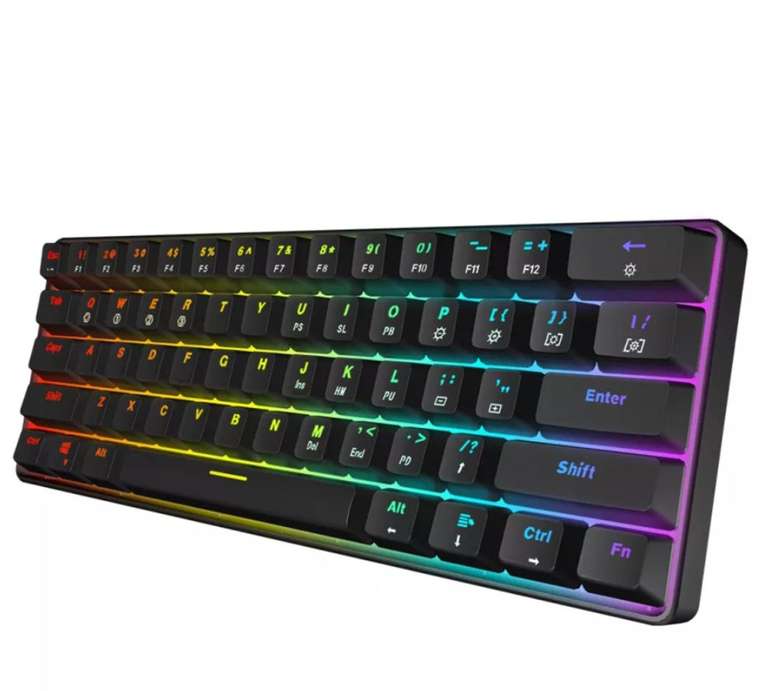 Игровая механическая клавиатура с RGB-подсветкой и кабелем, IP68