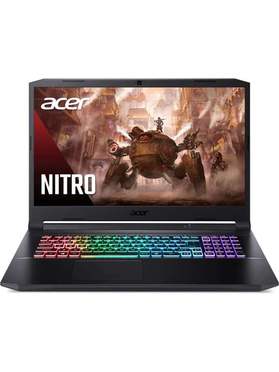 Ноутбук Acer Gaming AN517-41-R5M1 (17.3, FHD, AMD R5-5600H, 8Gb, 256GB SSD, No ODD, NVIDIA GF RTX 3060 6GB DDR6)