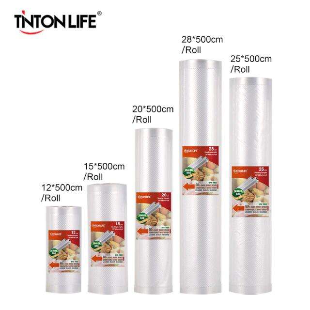Вакуумные пищевые пакеты Tinton Life (5 рулонов, длина 500 см)