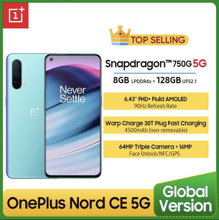 Смартфон OnePlus Nord CE 5G 8/128gb Global