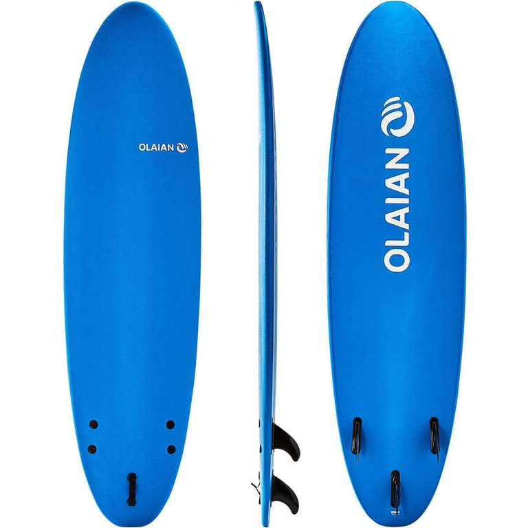 Доска для серфинга Softboard 100 7' (в комплекте лиш и 3 плавника Olaian)