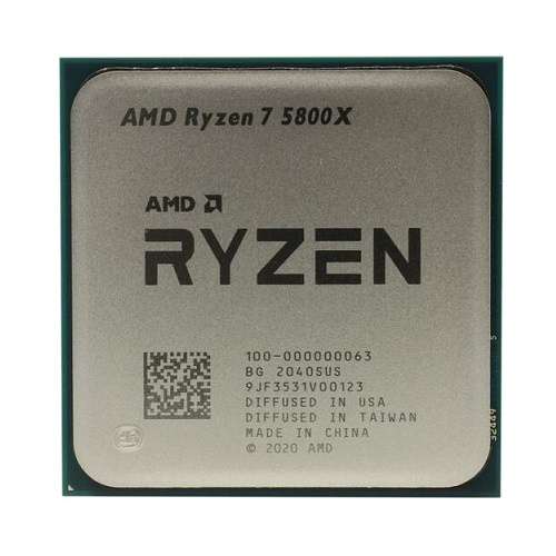 Процессор AMD Ryzen 7 5800X, 3,8 ГГц, 8 ядер, 16 потоков