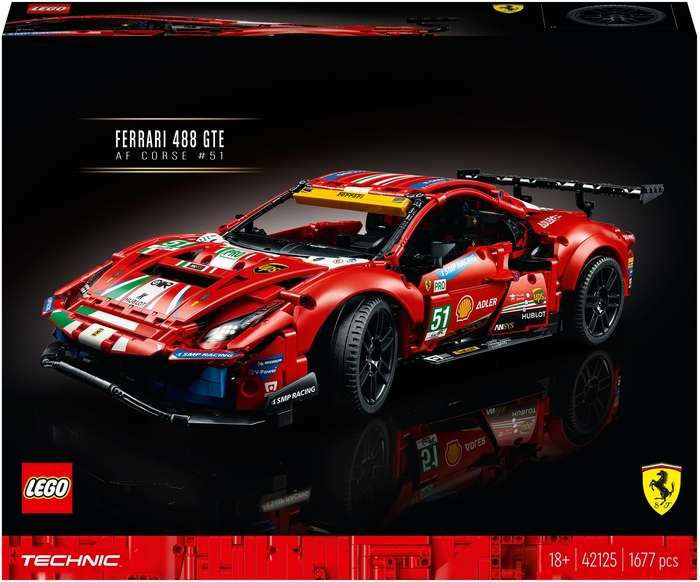 Конструктор LEGO Technic 42125 Ferrari 488 GTE AF Corse