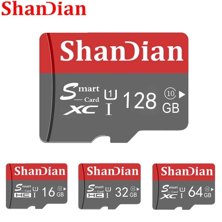 SD карта памяти Shandian на 64 ГБ для новых пользователей