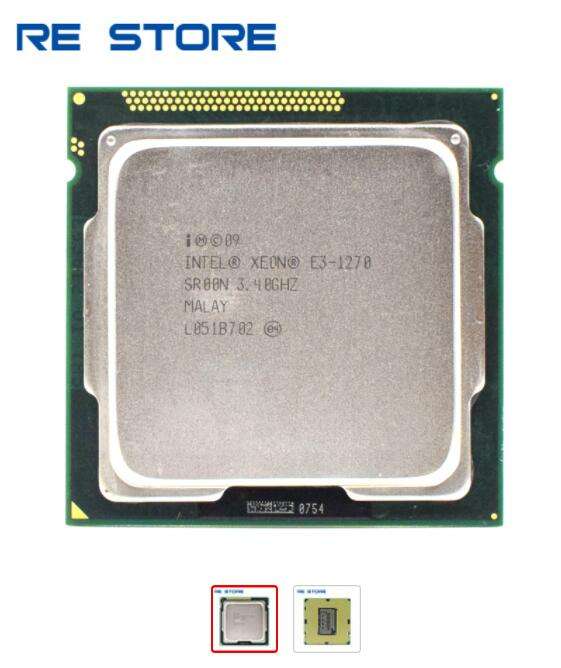 Процессор Intel Xeon E3 1270 (4 ядра / 8 потоков, 3.5GHz по всем ядрам, 1155 сокет)