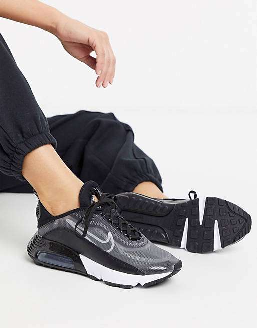 Черно-серебристые кроссовки Nike Air Max 2090