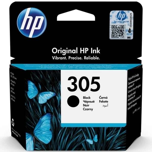 Картридж для струйного принтера HP 305 Black, черный