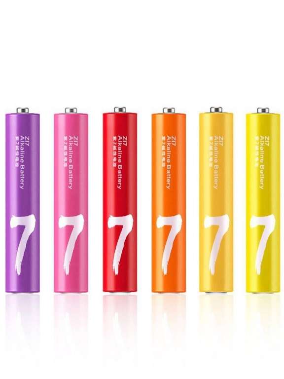 Алкалиновые батарейки Xiaomi ZMI Rainbow ZI7 10шт AAA
