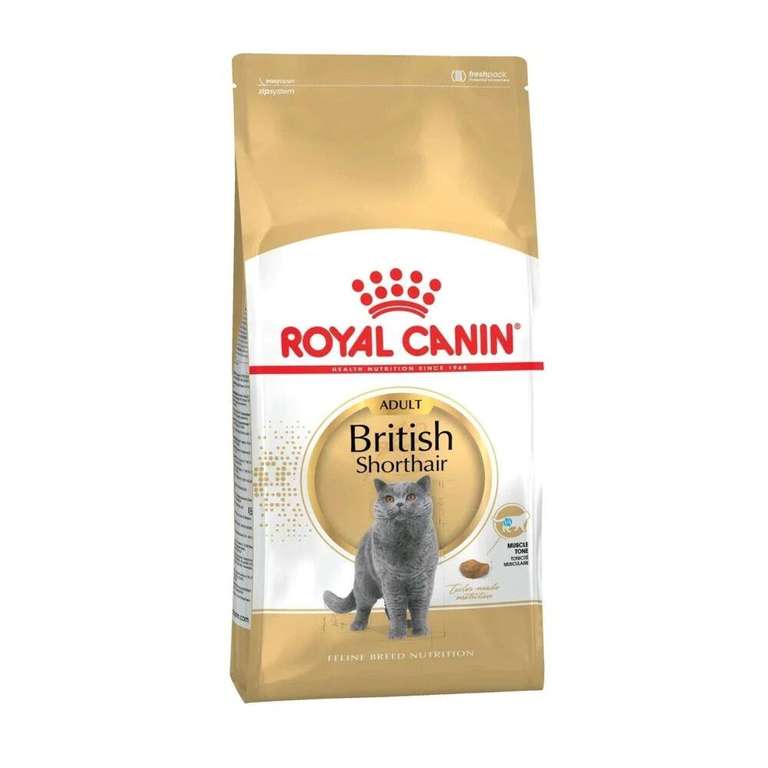 Корм Royal Canin для взрослой кошки породы Британская короткошерстная 2 кг (в описании Royal Canin для взрослых и пожилых кошек 7 кг)