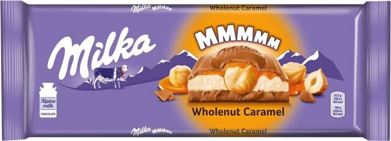 Шоколад Milka Wholenut Caramel 300гр