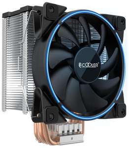 Кулер для процессора PCcooler GI-X5B V2 серебристый/черный/синий