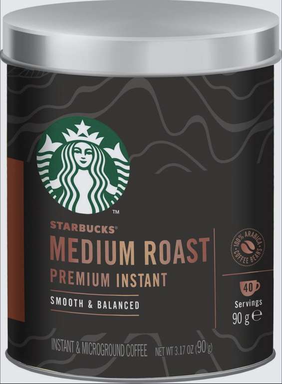 Кофе растворимый Starbucks MEDIUM Roast, средняя обжарка, 90 г