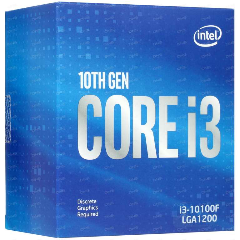 Процессор Intel Core i3-10100F, LGA1200, BOX