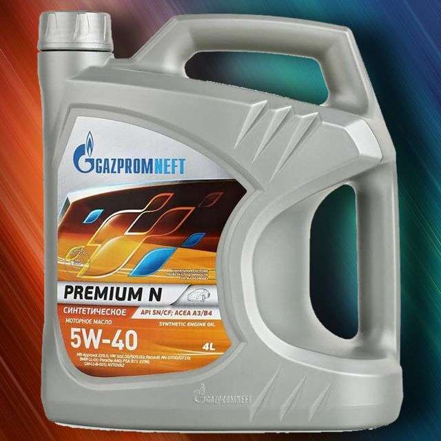 Синтетическое моторное масло Gazpromneft Premium N 5W-40