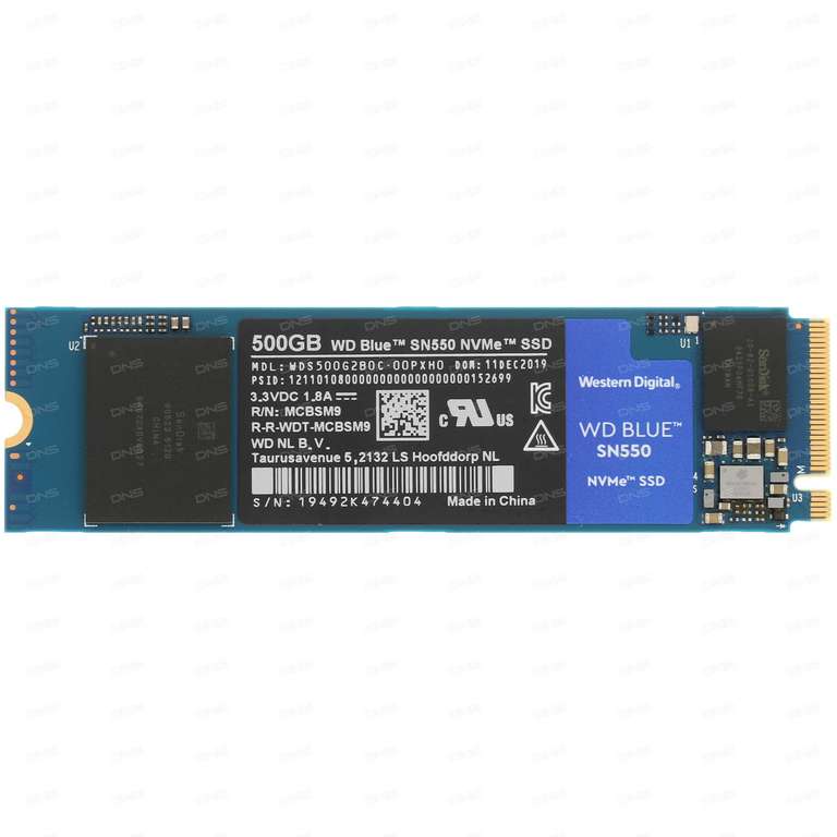 500 ГБ SSD M.2 накопитель WD Blue SN550