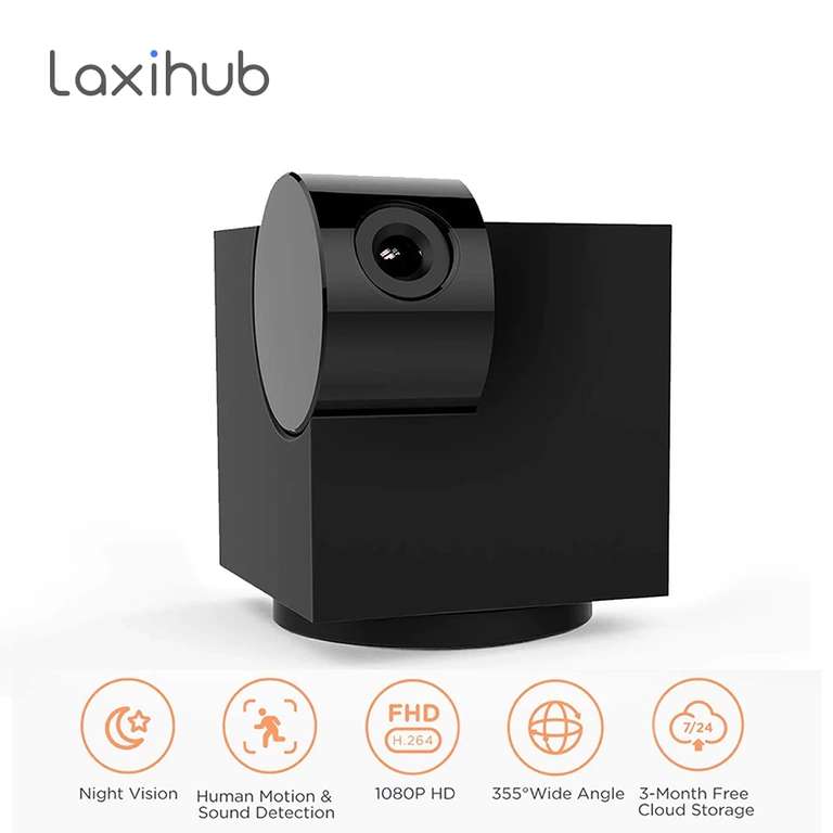 IP-камера 360 градусов Laxihub с Google Assistant