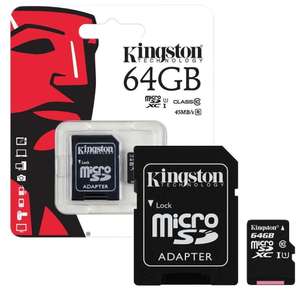 [МО и др.] Карта памяти Kingston Canvas Select microSDXC UHS-I 64GB Class 10 и другие в описании