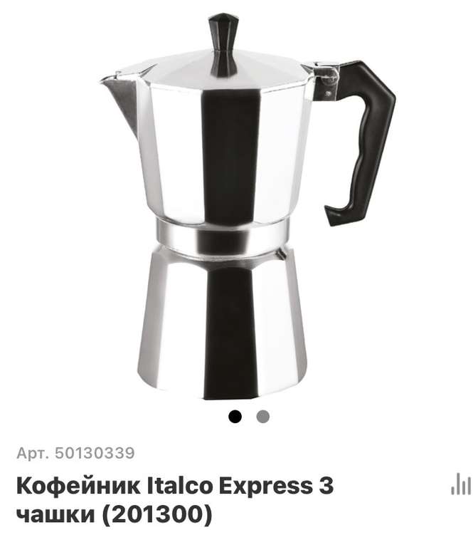 Кофейник Italco Express 3 чашки (201300)