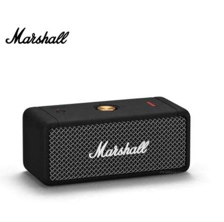 Белая/черная портативная колонка Marshall EMBERTON (возможно не оригинал)