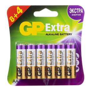 Батарейки GP GP15AX8/4-2CR12 12шт (189₽ с бонусами)