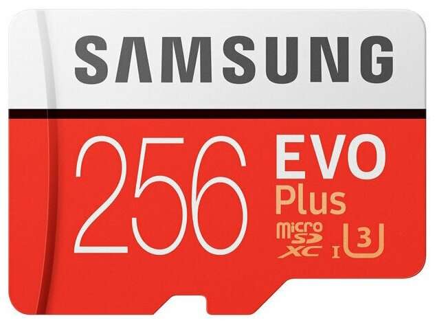 Карта памяти Samsung EVO Plus 256 GB