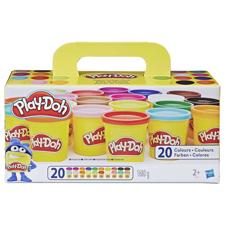 Пластилин Play-Doh 20 цветов (цена за три набора по акции 2+1, 857₽/шт.)