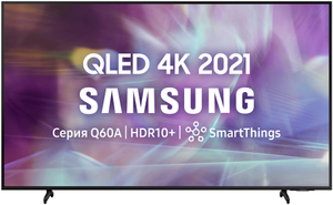 Телевизор Samsung QE55Q60AAU QLED, 54.6" SmartTV, HDR (2021)