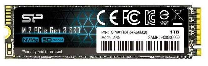 Твердотельный накопитель SSD Silicon Power 1000 GB SP001TBP34A60M28