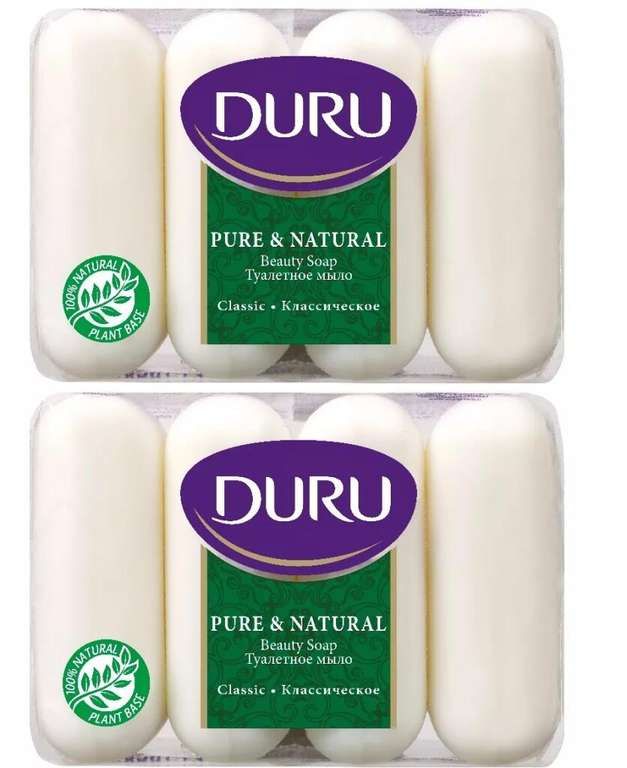 Крем мыло Duru Pure & Natural (85г х 8 шт) 21.1₽\шт.