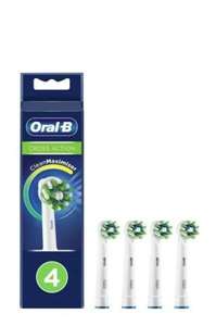 Набор насадок Oral-B Cross Action CleanMaximiser для электрической щетки, белый, 4 шт.