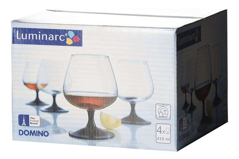 Набор бокалов LUMINARC Domino, 410 мл, 4 шт. (другая посуда для бара в описании)