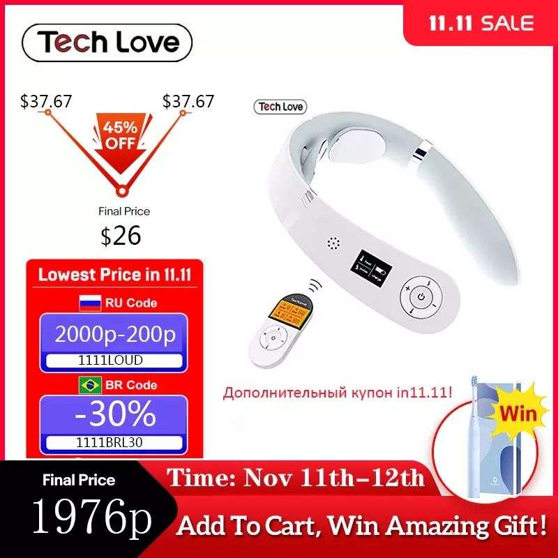 Массажер для шеи Tech Love