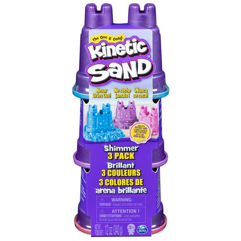 Набор для лепки Kinetic Sand Мерцание, 3 цвета 6053520 на Tmall