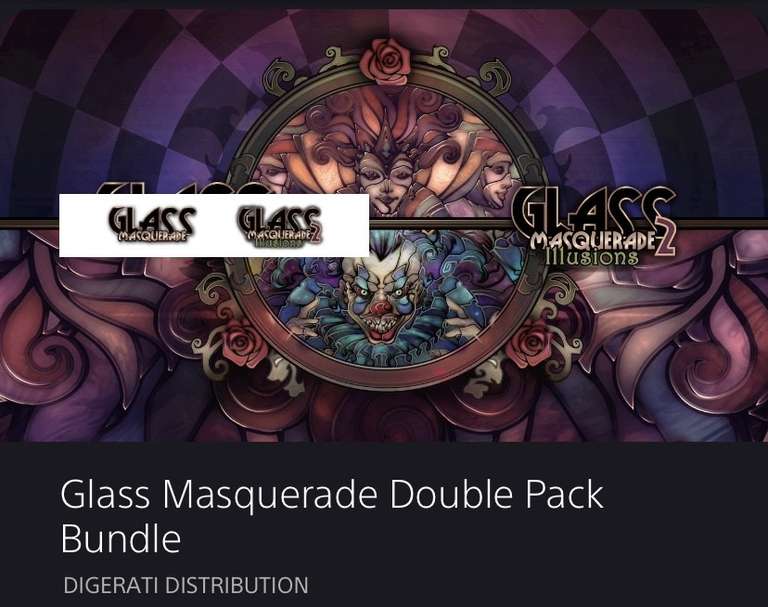 [PS4] Glass Masquerade Double Pack Bundle