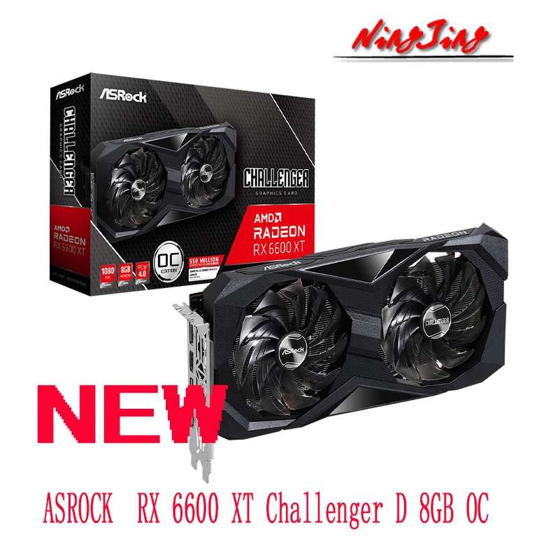 Видеокарта ASROCK AMD Radeon RX 6600XT Challenger D 8 Гб OC GDDR6 (с учетом пошлины)