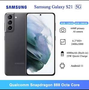 Смартфон Samsung Galaxy S21 G9910, 6,2 дюйма, Snapdragon 888, 8 ядер, 64 мп, 4000 мАч, NFC, 8 ГБ ОЗУ