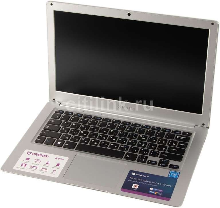 14" Ноутбук IRBIS, Intel Atom Z3735F