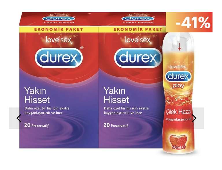 Durex презервативы 40 шт. + смазка