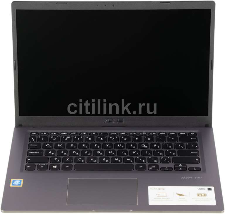 Ноутбук ASUS VivoBook X415JA-EK347T (14", Intel Pentium 6805, 4ГБ, 128ГБ SSD, Intel UHD Graphics, Windows 10)