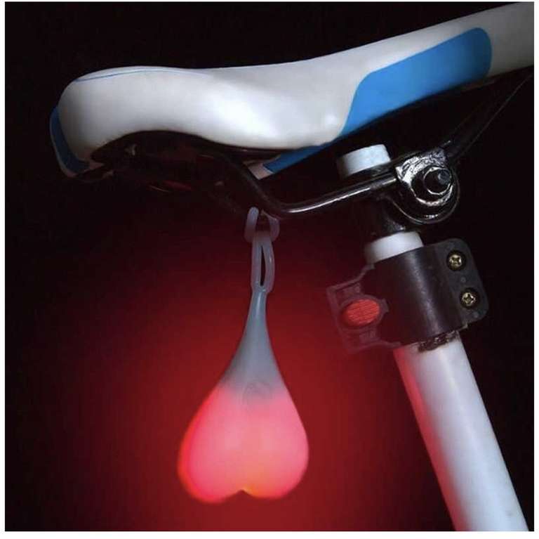 Фонарь велосипедный Uniglodis сердце силиконовый LED задний