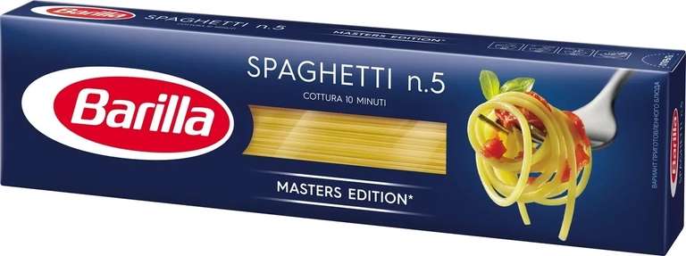 Макаронные изделия Barilla Спагетти n.5, 450 г (с 25.11 для премиум-аккаунтов)