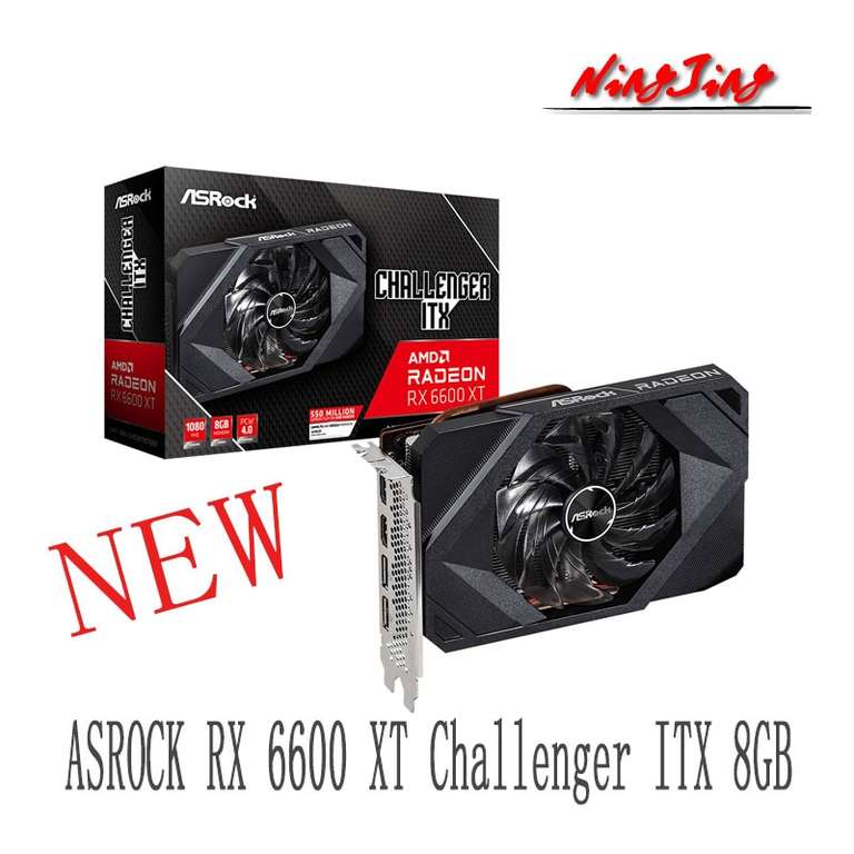 Видеокарта ASROCK AMD Radeon RX 6600 XT ITX 8GB GDDR6 128-bit (с учетом пошлины)