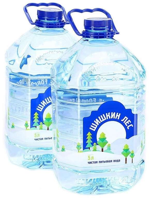 Вода питьевая Шишкин лес, 22 шт по 5 литров (31₽ за 1 шт)