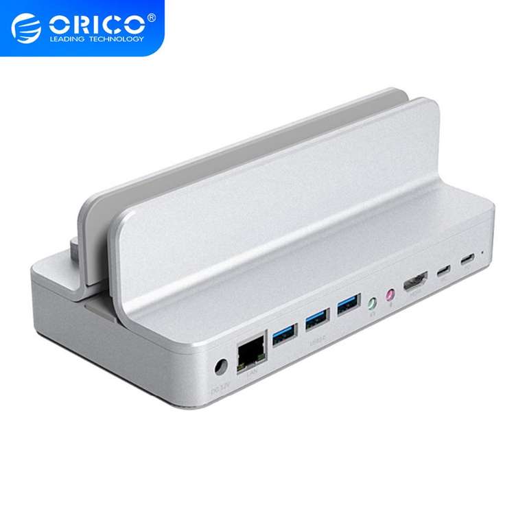 ORICO 9в1 алюминиевая док-станция USB C для ноутбука